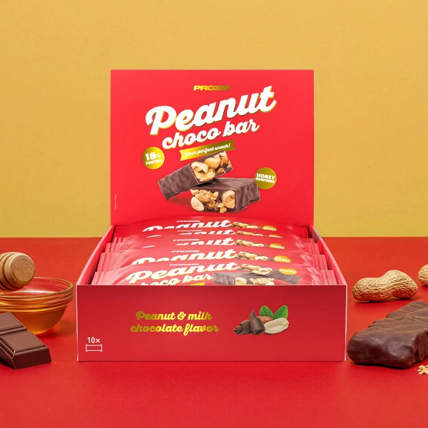 Peanut Choco Bar – Milchschokolade x10