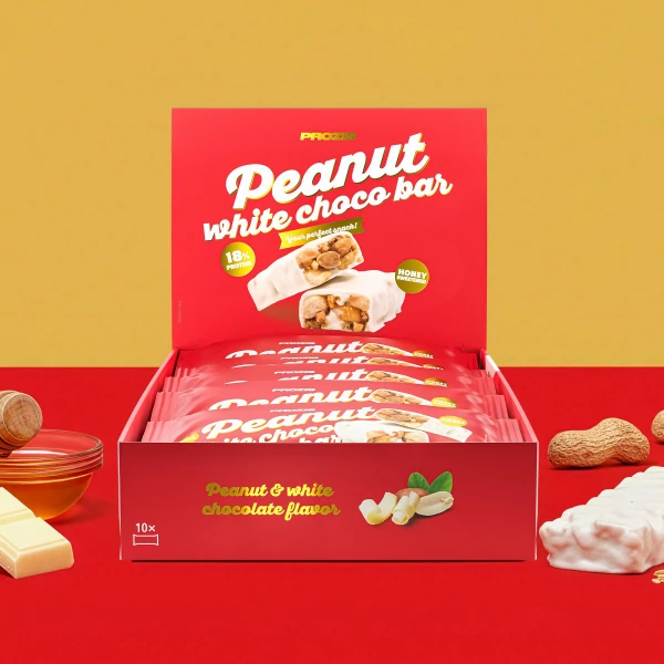 Peanut White Choco Bar – Weiße Schokolade x10