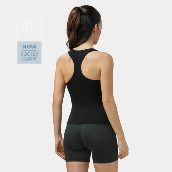 Athleisure RacerBack Tank Top - Black