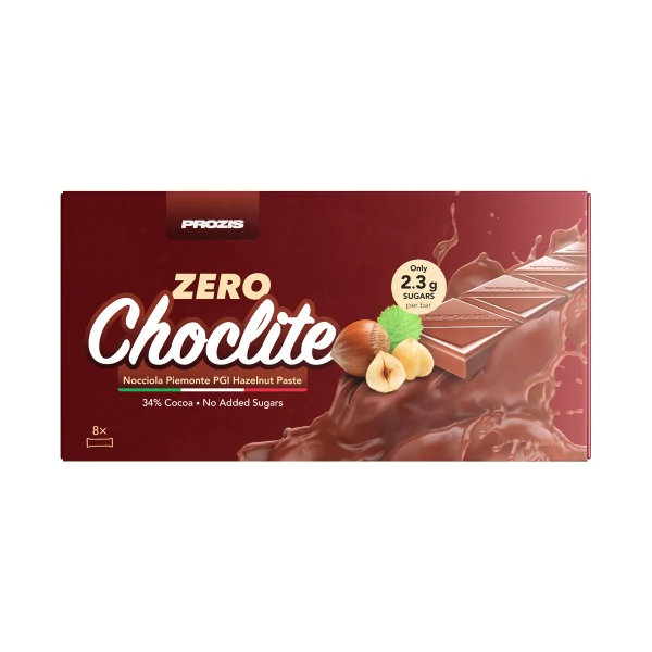 Zero Choclite - Chocolat au Lait et Pâte de Noisettes - 8 barres