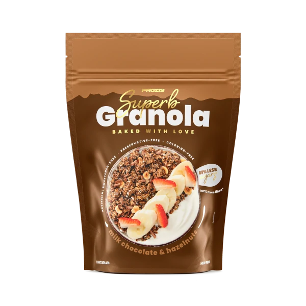 Superb Granola - Milchschokolade und Haselnüsse 275 g