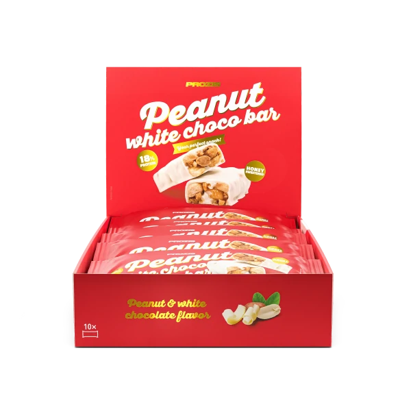 Peanut White Choco Bar – Weiße Schokolade x10