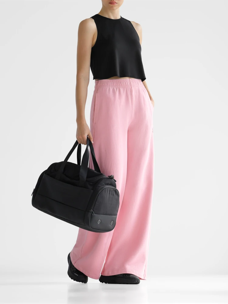 Athleisure Crossover Crop Top - Black (6)