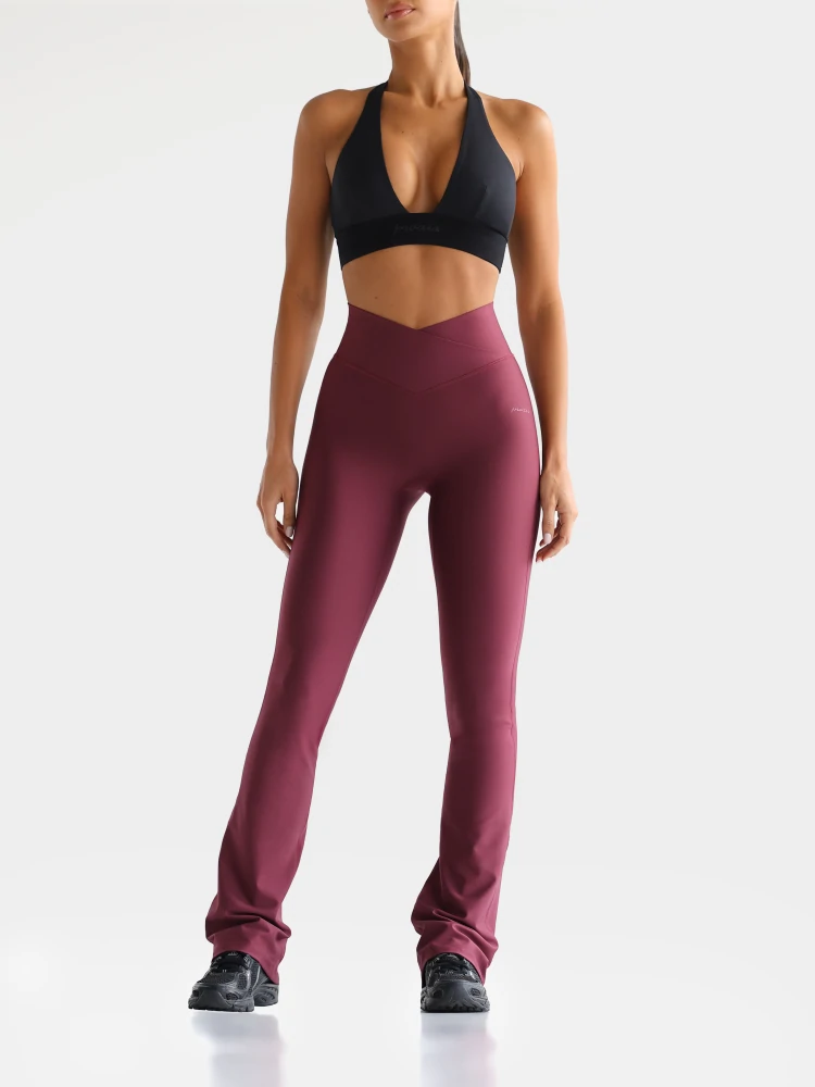 Essence High-Waist Flared Pants (6)