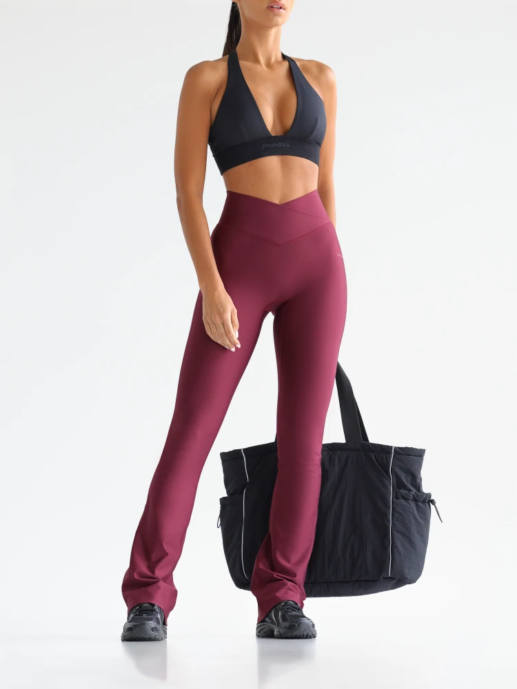 Essence High-Waist Flared Pants (9)
