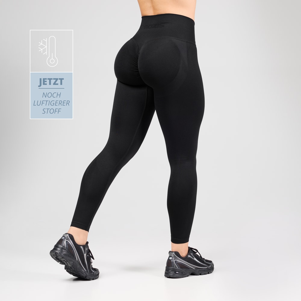 MuseFit Front V Leggings mit mittelhohem Bund (1)