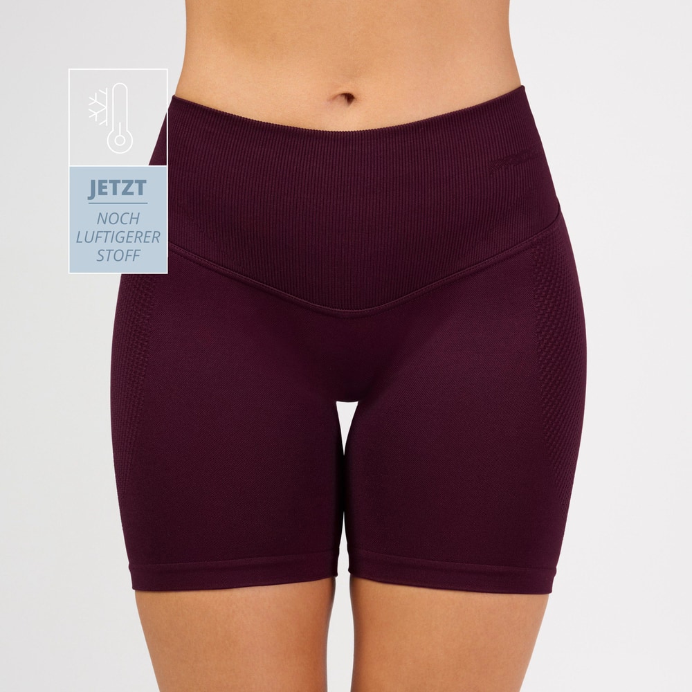 MuseFit Back V Shorts mit mittelhohem Bund (1)