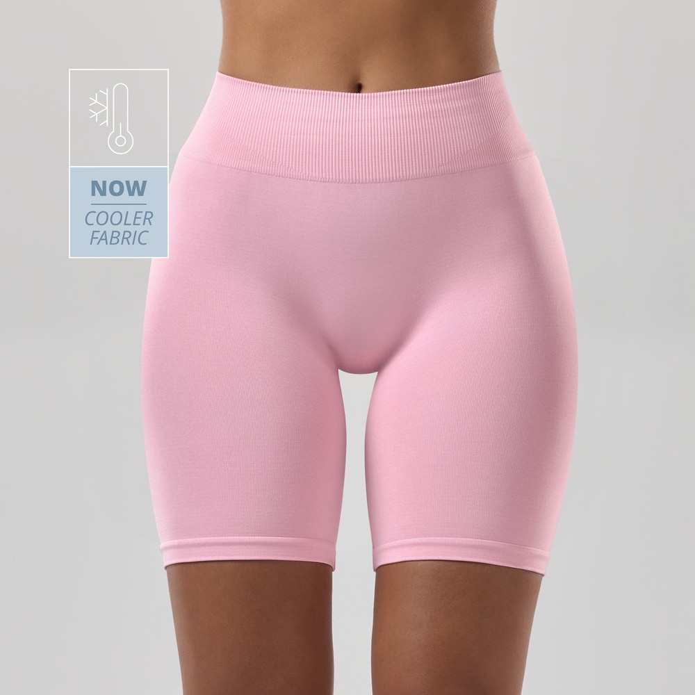 Athleisure Mid-Waist Cycling Shorts  (1)