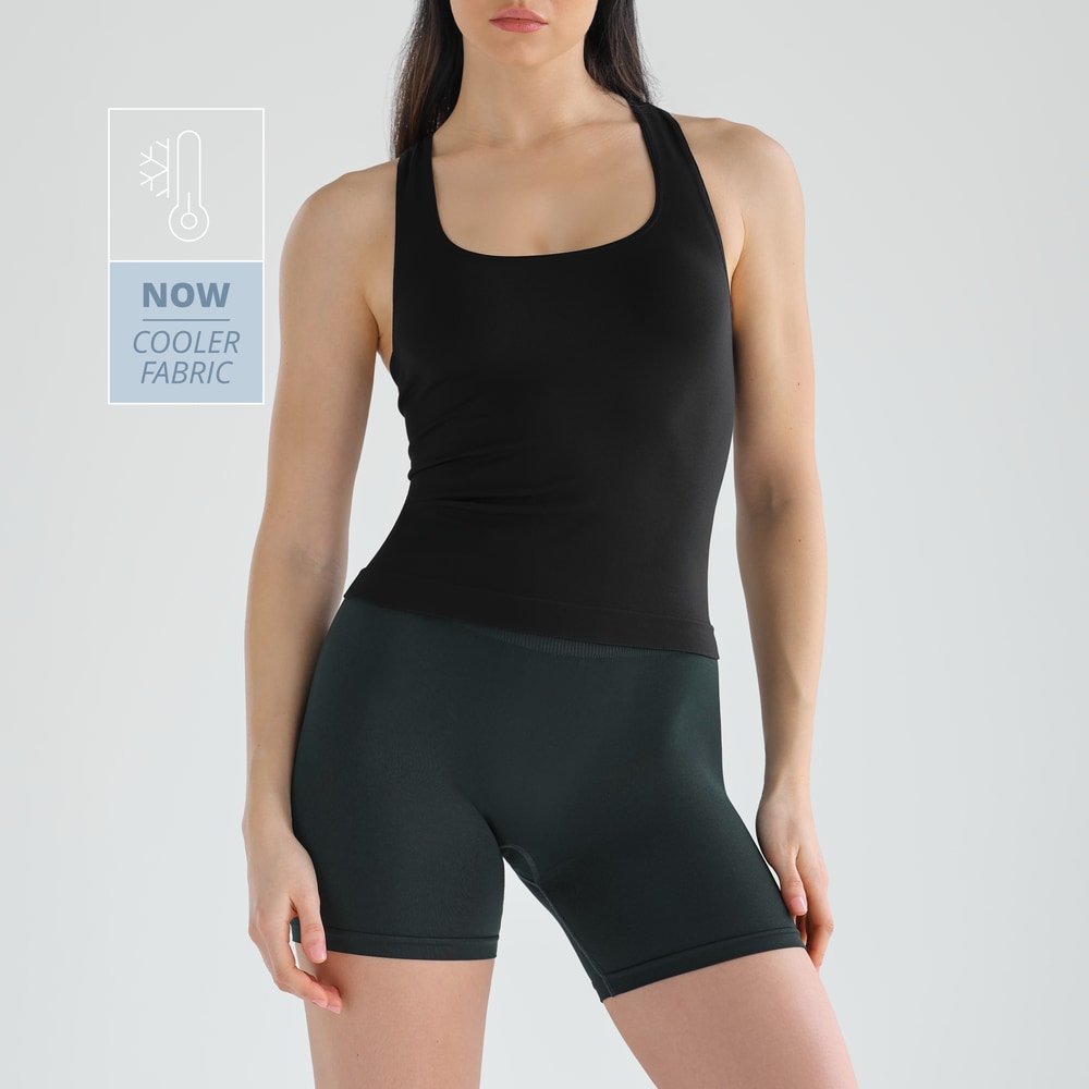 Athleisure RacerBack Tank Top - Black (10)