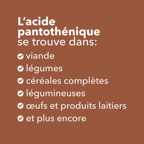 Acide Pantothénique - Vitamine B5 60 gélules (8)