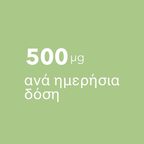 Φολικό Οξύ - Βιταμίνη B9 500 mcg 120 φυτικές κάψουλες (6)