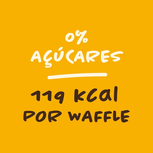 Waffles sem Açúcares (6 un) - Com Cobertura de Chocolate (6)