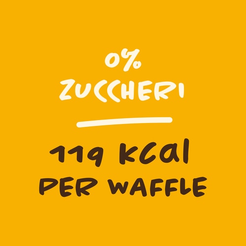 Waffle senza zuccheri (6 pz.) - Copertura di cioccolato (6)