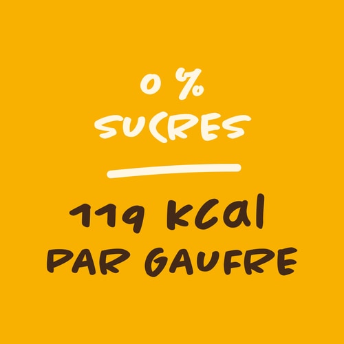 Gaufres Sans Sucres (6 pièces) - Nappées de Chocolat (6)