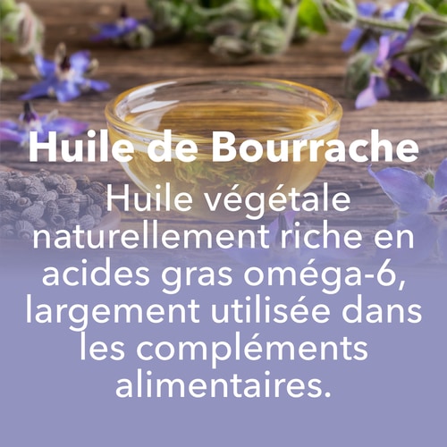 Huile de Bourrache 1000 mg 60 capsules molles (7)