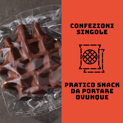 Waffle proteici (6 pz.) - Cioccolato (8)