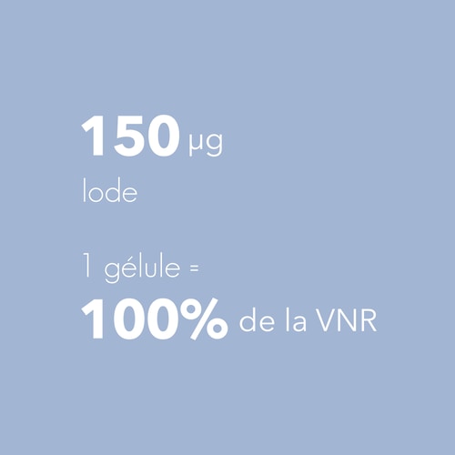 Iodure de Potassium - 150 mcg Iode 60 gélules (6)