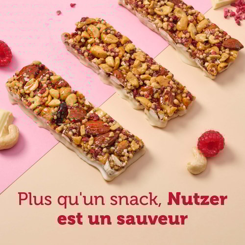 Nutzer Bar - Noix de Cajou, Framboise et Chocolat Blanc x 10 (10)
