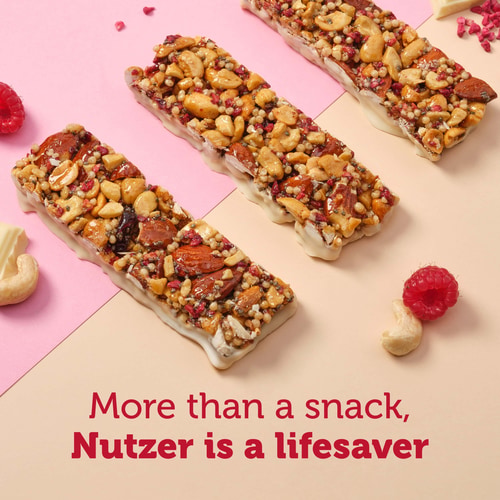 Nutzer Bar - Cashew, Raspberry & White Chocolate x 10 (10)