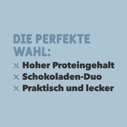 Protein-Puffies - Schokoladen-Duo - Überzug aus weißer und Milchschokolade 150 g (4)