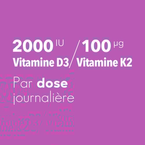 Vitamine D3+K2 120 capsules molles (6)