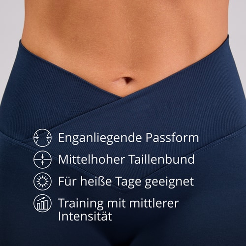 MuseFit Front V Leggings mit mittelhohem Bund (3)