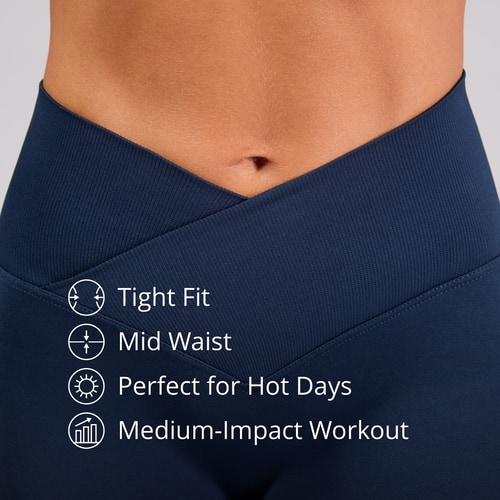 MuseFit Front V Mid-Waist Leggings (3)