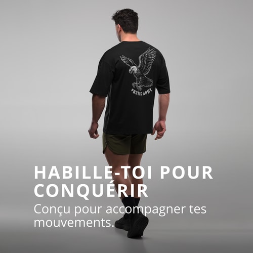 T-Shirt Oversized Army Eagle Unit  (2)