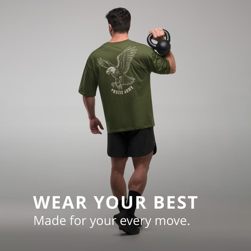 Army Eagle Unit Oversized T-Shirt  (2)