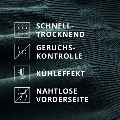 Athleisure Radlerhose mit mittelhohem Bund - Dunkelgrün (3)