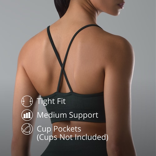 Athleisure Sports Bra - Deep Green (3)