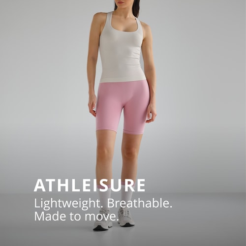 Athleisure RacerBack Tank Top - Off White (5)