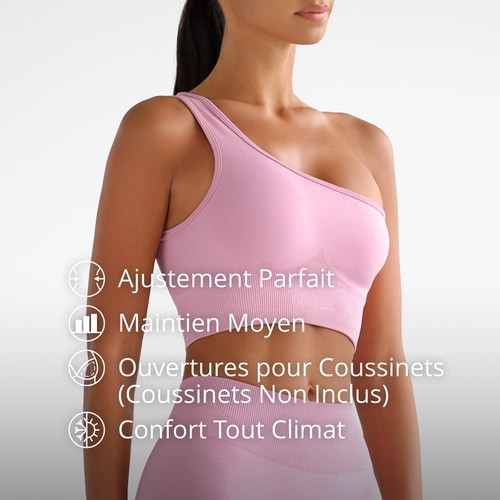 Brassière de Sport Asymétrique Athleisure  (3)