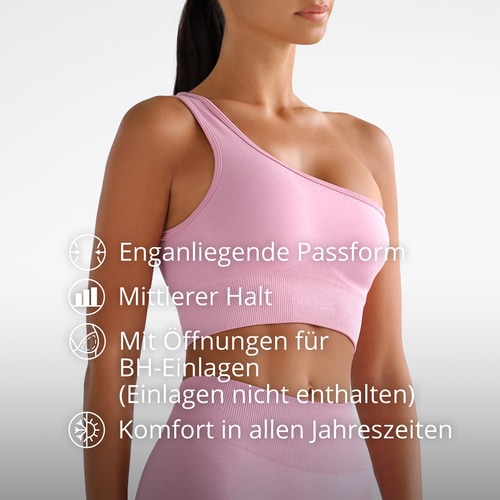 Athleisure Sport-BH mit asymmetrischem Träger  (3)