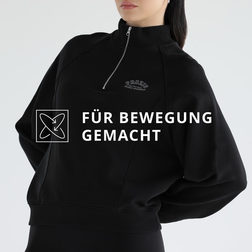 Athleisure Sweatshirt mit Halbreißverschluss  (5)