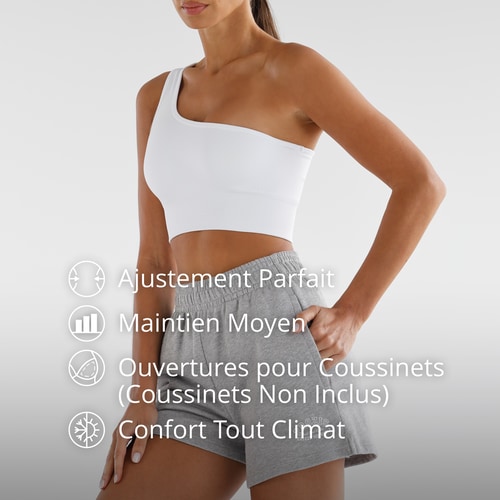 Brassière de Sport Asymétrique Athleisure  (3)