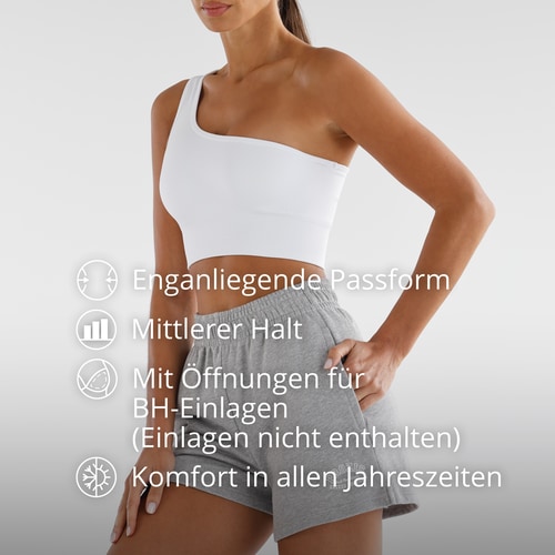 Athleisure Sport-BH mit asymmetrischem Träger  (3)
