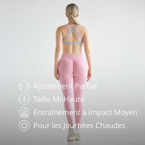 Legging Taille Mi-Haute Dos en V MuseFit  (5)