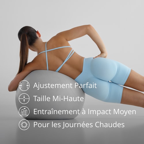 Short Taille Mi-Haute Dos en V MuseFit  (5)