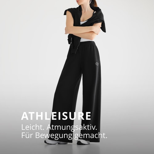 Athleisure Hose mit weitem Bein  (2)