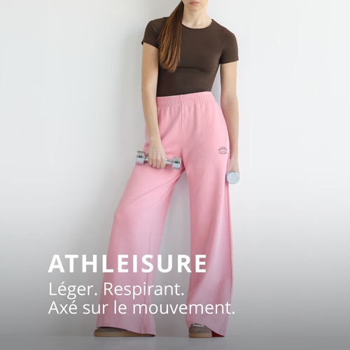 Pantalon à Jambes Larges Athleisure  (2)