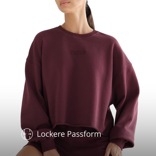 Athleisure Essential Kurz geschnittenes Sweatshirt  (3)