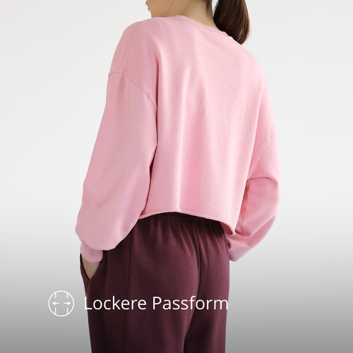 Athleisure Essential Kurz geschnittenes Sweatshirt  (3)