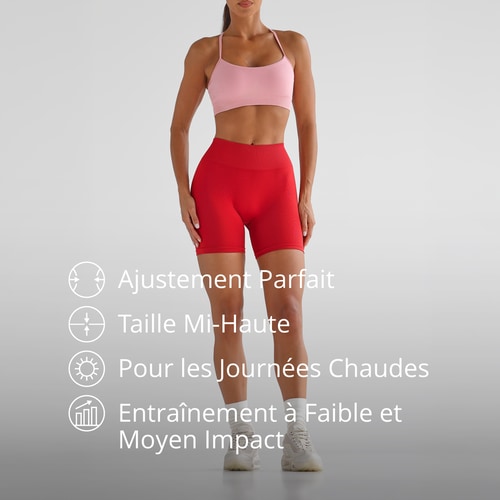 Short Taille Mi-Haute Athleisure  (2)