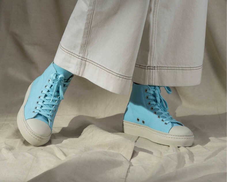 baby blue sneakers