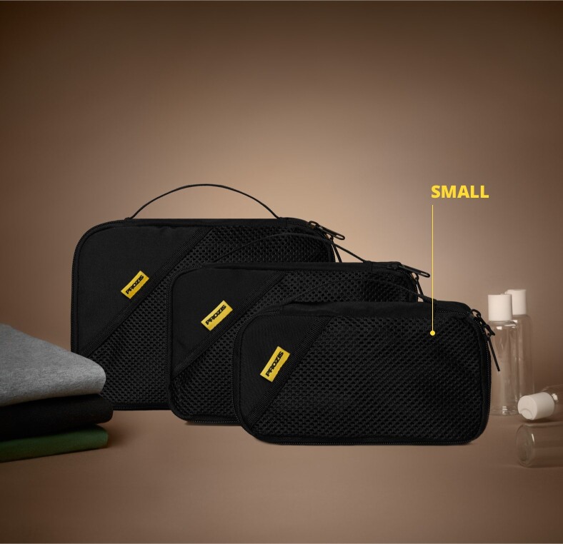 small black travel bag