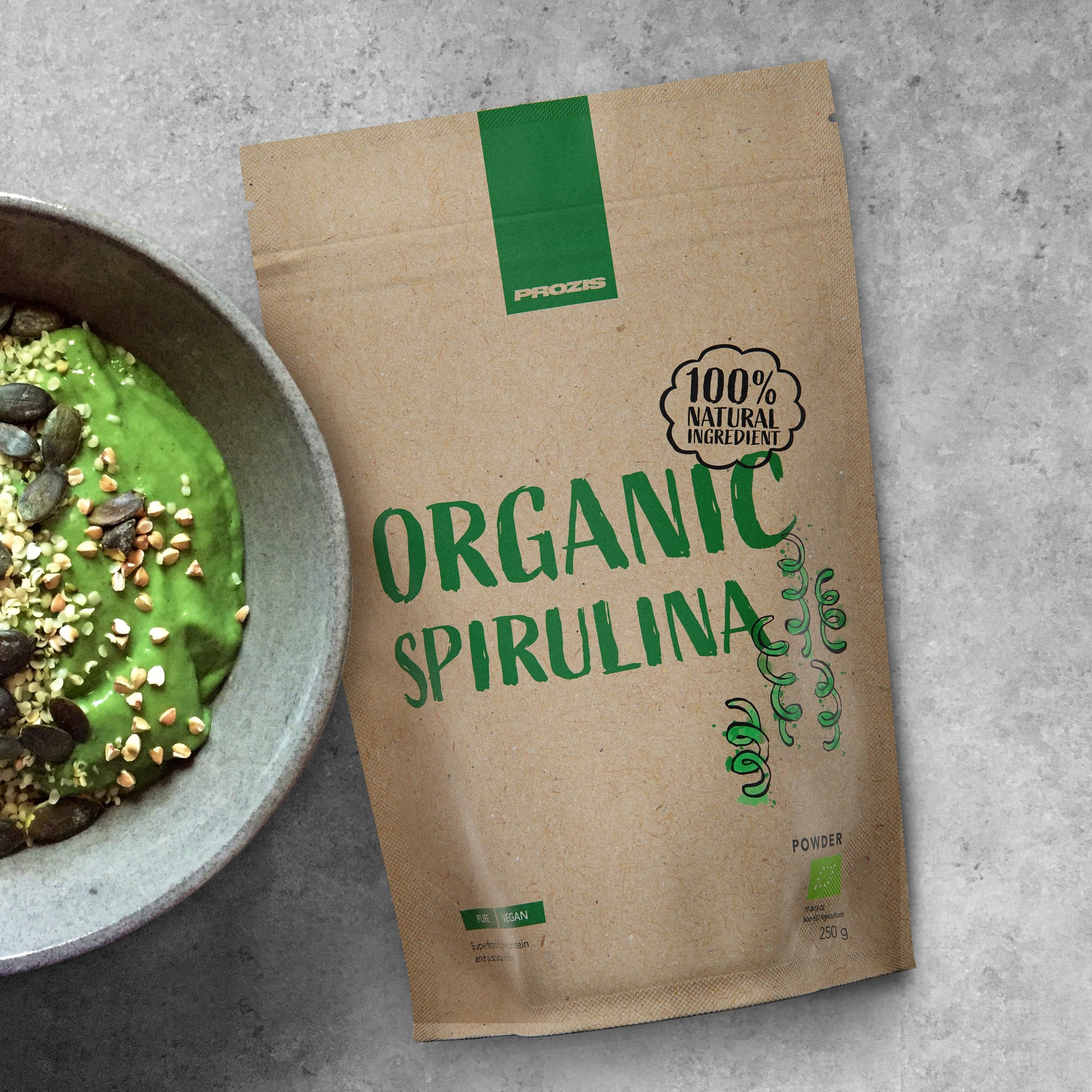 Spiruline Bio En Poudre 250 G Modes De Vie Besoins Dietetiques Prozis