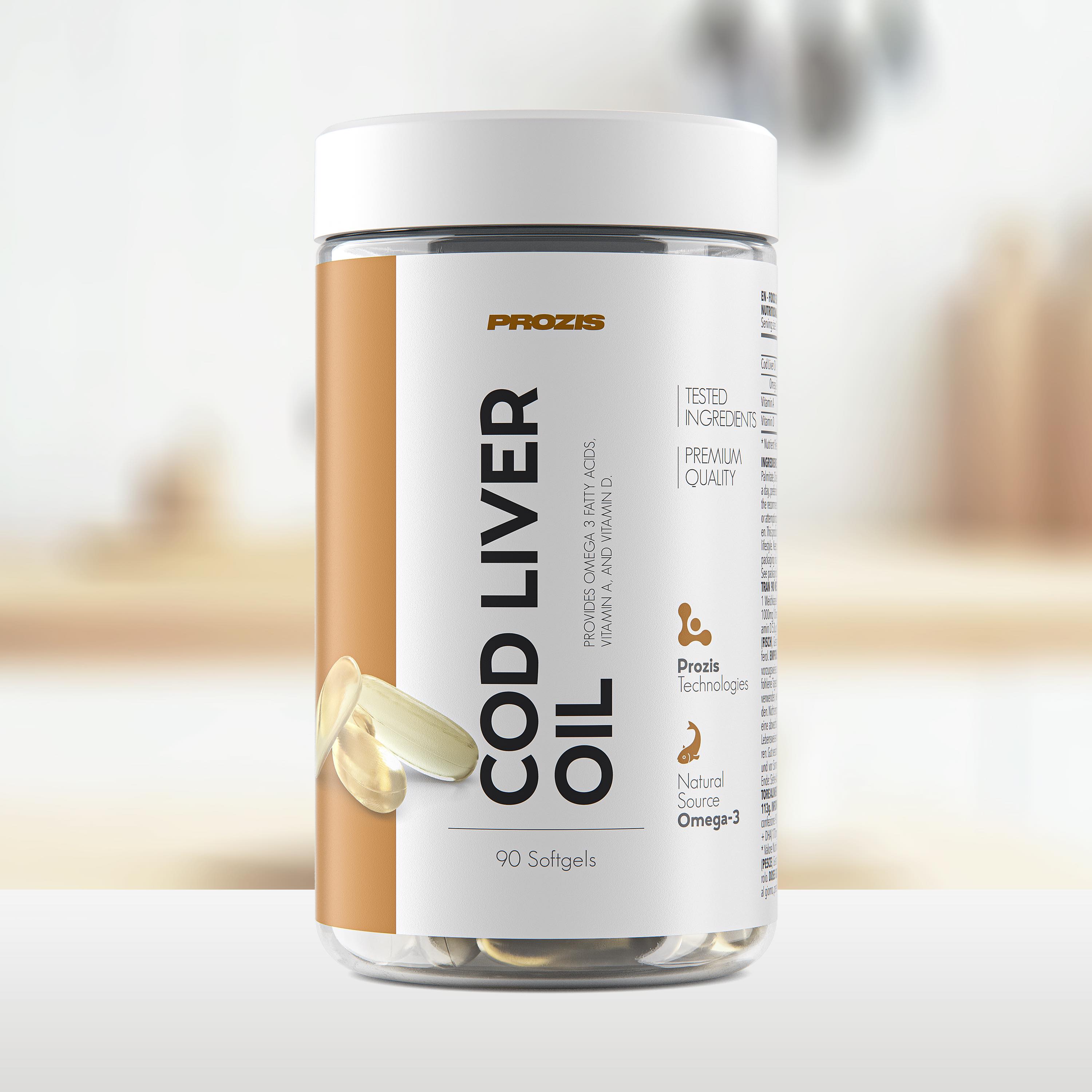 Olio di Fegato di Merluzzo 1000 mg 90 softgel - Salute dell'Atleta | Prozis