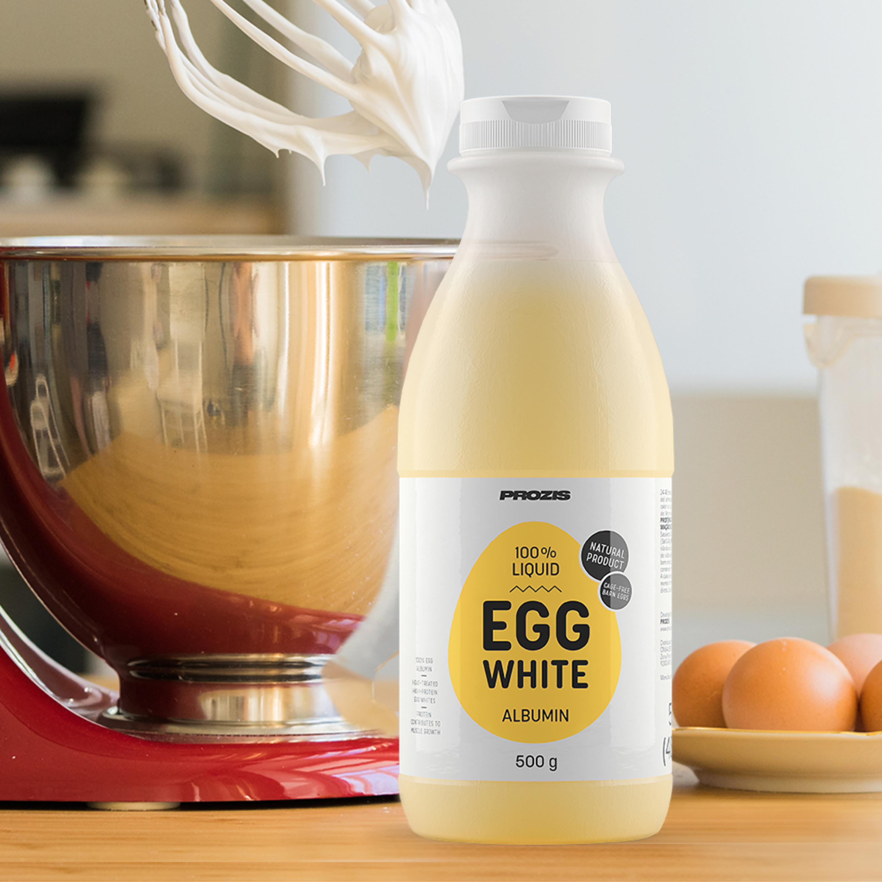 ¿Cuánto es 500 gramos de huevo?