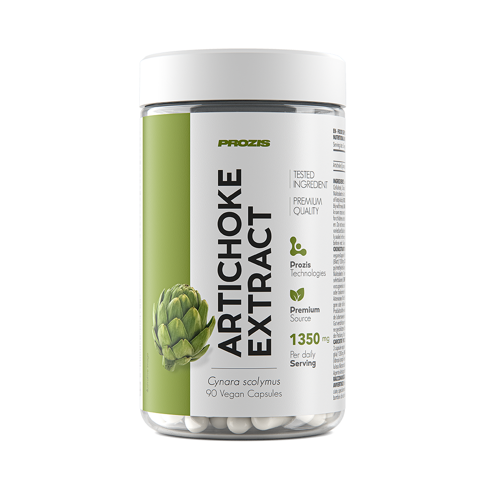 Artichoke Extract 1350 mg 90 caps Para la salud del atleta Prozis